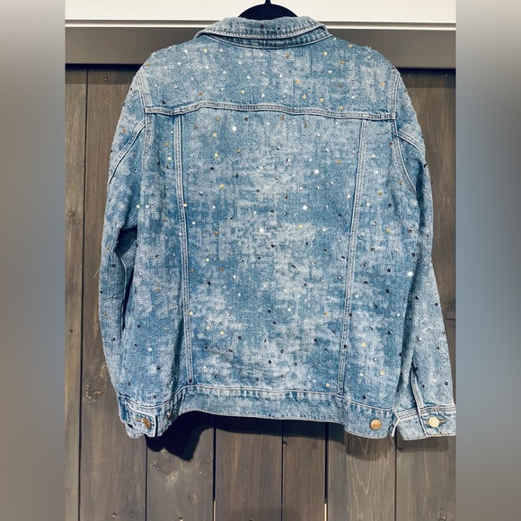 Zara Crystal Embellished Denim Jacket - Picture 6 of 6